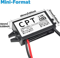 Heemol 12V USB adaptér, 12V na 5V micro USB menič, 3A 15W DC buck konvertor modul, napájací menič do auta 2
