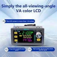 Convertor buck-boost reglabil Heemol DC 6-36 V 150 W, modul încărcător solar cu afișaj LCD, tensiune și curent stabilizat 6