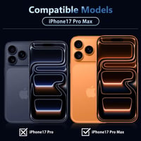 HeeYeal ochranné tvrdené sklo na fotoaparát pre iPhone 17 Pro Max 5G – Ochrana šošoviek z hliníkovej zliatiny, tvrdosť 9H, HD priehľadnosť – strieborné 5
