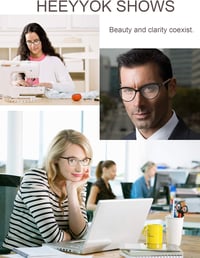 HEEYYOK női olvasószemüveg virágmintás macskaszem keret könnyű 7