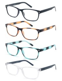 HEEYYOK okuliare na čítanie s pružinovým pántom, unisex, dioptrie 1,25 – 4 ks 2