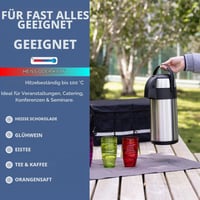 Termos cu Pompă HEFTMAN, Cafetieră, Carafa 5L, Oțel Inoxidabil, Dozator cu Presiune de Aer, pentru Birou și Acasă 3