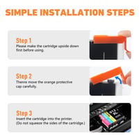 hehua 912XL utángyártott tintapatron csomag HP OfficeJet 8012-8025 nyomtatókhoz, 4 db 6