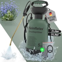 Heimfleiss 5 Literes Nyomáspermetező - Kerti és Autómosó Permetezőpalack, Állítható Vállpánttal, 3 Bar Nyomással, Sárgaréz Szórófejjel, Növé 1