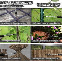 Heimfleiss® Fúrófil és Huzalcsipesz 1,4x100-300mm 1000db Betonkötöző Szett 5