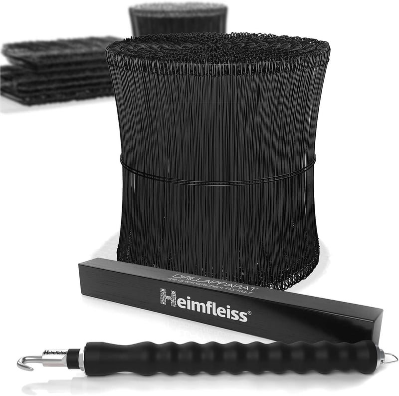 Heimfleiss® Fúrófil és Huzalcsipesz 1,4x100-300mm 1000db Betonkötöző Szett