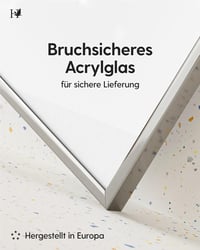 Heimlich 1 ks 30 x 45 cm strieborný šampanský hliníkový kovový rám na dokumenty pre veľkú koláž 3