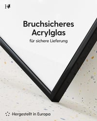 Ramă foto din aluminiu Heimlich, 30x45 cm, neagră, ramă metalică pentru postere, cu front din plastic pentru montare pe perete, 1 buc. 3