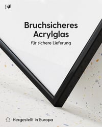 Heimlich Rám na obrazy DIN A2 42x59,4 cm čierny kovový hliníkový veľký kolážový rám na dokumenty a fotografie 1 kus 3