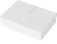 Heite 100 ks bielych prázdnych pohľadníc DIN A6 na kreatívnu tvorbu, pohľadnice s vlastným dizajnom, prémiový natieraný papier 300 g/m² 1
