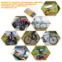 Hejo set od 48 dijelova za krpanje guma - Komplet za popravak guma za bicikle, motocikle, BMX i gumenjake 7