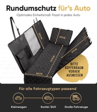 Heldenwerk® Poťah na autosedačku pre psov, vodeodolný a odolný voči poškriabaniu, na zadné sedadlo, univerzálna veľkosť, s bočnou ochranou 4