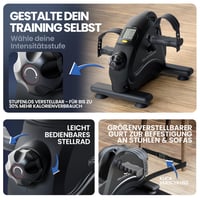 Set Pedale de Exerciții HELDENWERK®, Certificat TÜV/GS, Protejează Articulațiile, Ideal pentru Vârstnici, Bicicletă de Fitness pentru Uz Casnic 4
