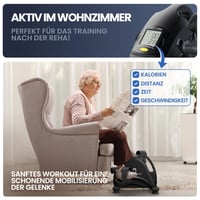 Set Pedale de Exerciții HELDENWERK®, Certificat TÜV/GS, Protejează Articulațiile, Ideal pentru Vârstnici, Bicicletă de Fitness pentru Uz Casnic 6
