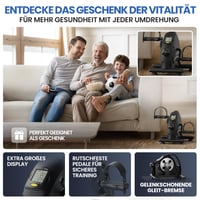 Set Pedale de Exerciții HELDENWERK®, Certificat TÜV/GS, Protejează Articulațiile, Ideal pentru Vârstnici, Bicicletă de Fitness pentru Uz Casnic 3