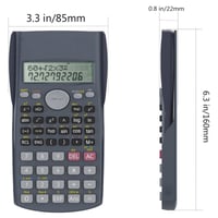 Calculator Științific Helect cu Afișaj pe Două Rânduri pentru Școală și Birou, Negru 2