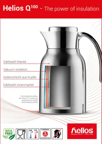 Helios rozsdamentes termosz 0,6L - 6 órás hőtartás - forró és hideg italok - 600 ml 8