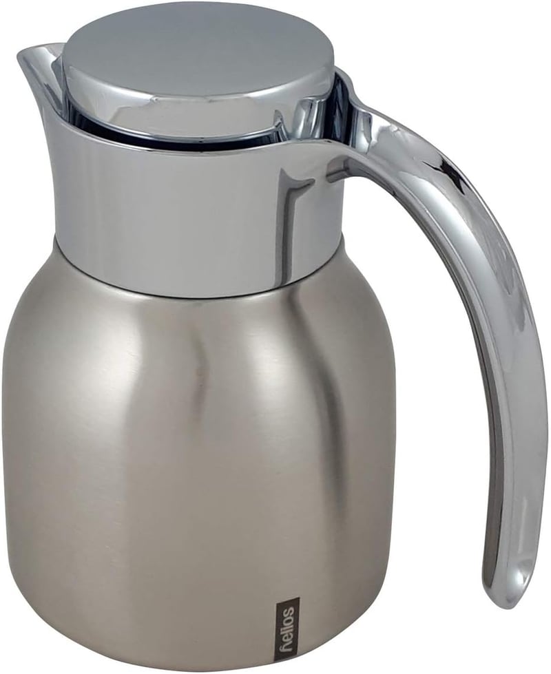 Helios rozsdamentes termosz 0,6L - 6 órás hőtartás - forró és hideg italok - 600 ml