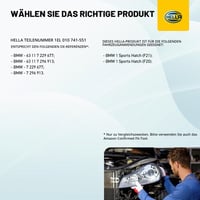 HELLA 1EL 010 741-551 Bi-Xenónový/LED svetlomet - BMW rad 1 (F20) - ľavý - pre pravostrannú premávku - CCC/ECE 2
