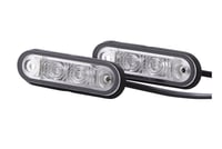 HELLA 2XA 959 790-411 LED obrysové svetlo pre prívesy a karavany - 12/24V - vstavané - číra šošovka - 5000 mm kábel - ECE/ADR 1