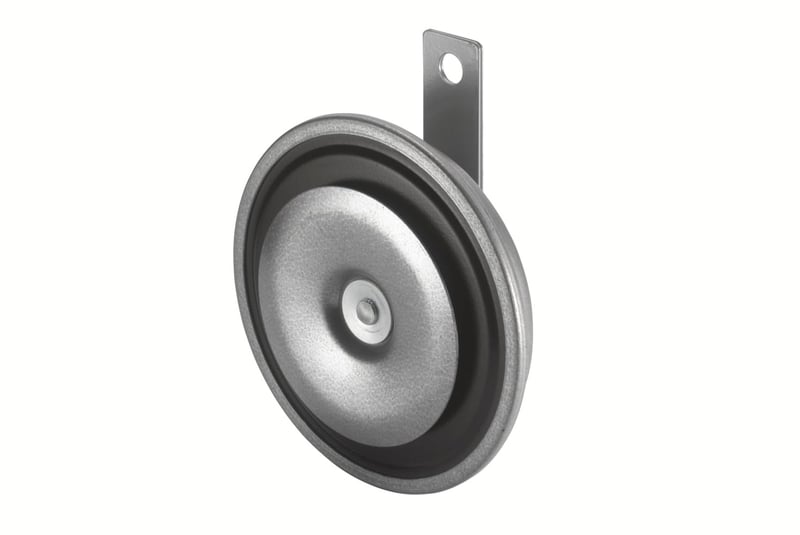HELLA 3BA 002 768-131 B36 Signálna húkačka - 12V, 116dB, 335Hz, hlboký tón, sivý kryt, plochý konektor
