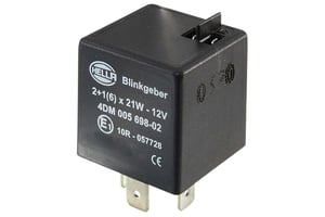 Elektronické prerušovač smerových svetiel HELLA 4DM 005 698-021 - 12V - 5-pólový zásuvný konektor