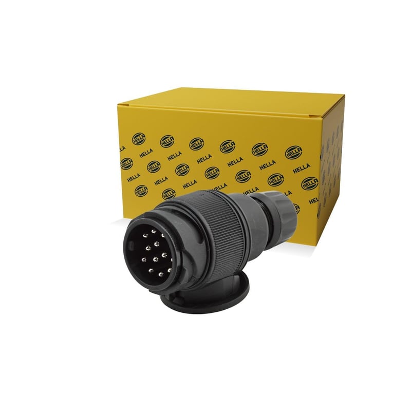 Mufă electrică pentru remorcă HELLA, 13 pini, 12V, contact cu șurub, ISO 11446