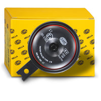 Klaksón HELLA S90 Style - 12V - 111dB(A) - 415Hz - Červené/čierne telo - Plochý konektor - Automobilový klaksón 1