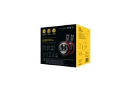 Sada klaksónov v štýle HELLA S90 - 12V - 111dB(A) - 350/415Hz - červeno-čierny kryt - plochý konektor 7