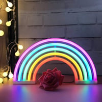 Hello Rosa LED neonska lampa u obliku usana - duginih boja - 29,7x23,2 cm 2