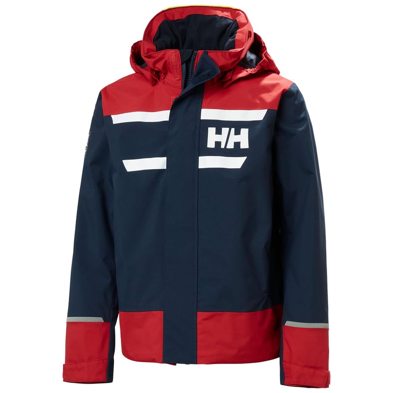Geacă de ploaie pentru copii Helly Hansen Jr Salt Port 2.0 – Bleumarin, mărimea 164