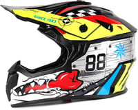 Helmblazia Motocross Sisak ECE R22.06 Ezüst S Méret - Terepjáró Cross Bukósisak MTB Enduro Quad ATV Downhill Szellőzéssel 1