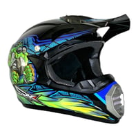 Detská motokrosová prilba s celotvárovým chráničom pre deti od 7 do 14 rokov, MTB downhill ATV enduro quad cyklistická prilba s rukavicami, okuliarmi a maskou 6