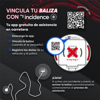 help flash IoT+ V16 Lampă de avertizare cu geolocalizare și intensitate luminoasă de peste 290 candele, conectivitate DGT 3.0, obligatorie din 2026, pachet de date inclus 4