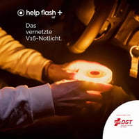 help flash IoT+ V16 Lampă de avertizare cu geolocalizare și intensitate luminoasă de peste 290 candele, conectivitate DGT 3.0, obligatorie din 2026, pachet de date inclus 5