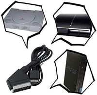 Helpers Lab 6ft RGB Scart kábel PS1 PS2 PS3 konzolhoz PAL/NTSC 3