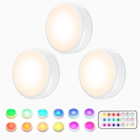 HELPLEX RGBW LED svjetlo za ormar s daljinskim upravljačem, tajmerom, na baterije - 3 kom. 2