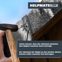 HELPMATE Klampiarske klince 2,0x16 mm mechanicky pozinkované 1 kg – Typ B Dachpappstifte DIN 1160 B – Klince na strešnú krytinu, asfaltové pásy 5