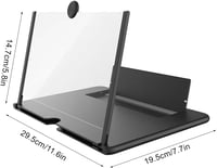 Helweet 14 hüvelykes telefon nagyító képernyő 3D filmezéshez és videózáshoz 6