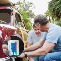 Helweet 6 darabos gumiprofil-mérő készlet – 0–20 mm-es abroncsprofilszélesség-mérő autóhoz, motorhoz, lakókocsihoz – Kompakt és pontos gumi kopásmérő 7