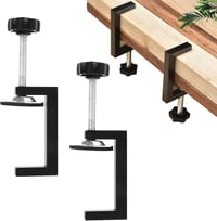 Clemă cu șurub tip C Helweet, dispozitiv de fixare pe masă pentru extensie universală, deschidere 57 mm, 2 bucăți, negru 1