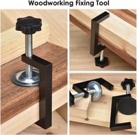 Clemă cu șurub tip C Helweet, dispozitiv de fixare pe masă pentru extensie universală, deschidere 57 mm, 2 bucăți, negru 6