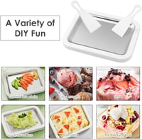 Helweet Fagylalt Készítő Lap 2 Spatulával - Jégkrém Roller Gép Házi Készítéshez 6