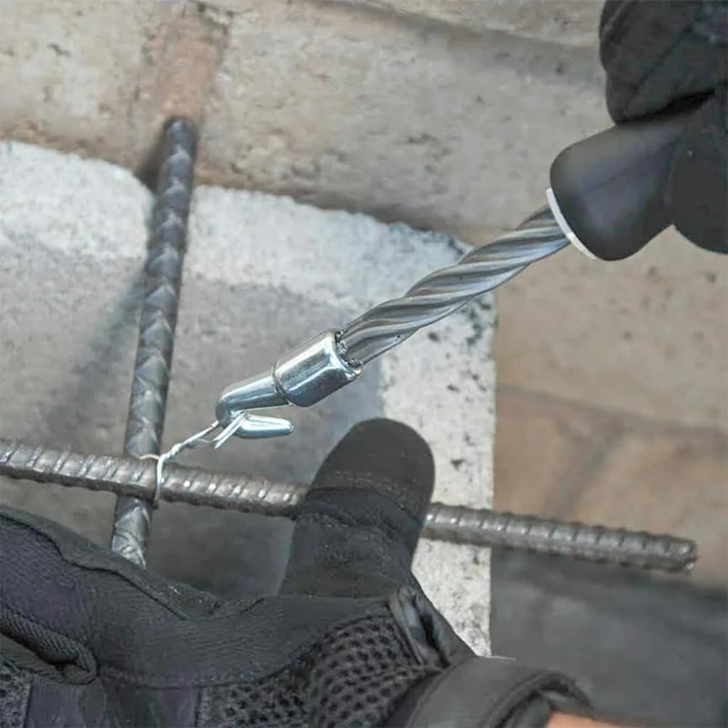 Helweet félautomata kötöződrót csavaró fúró vasalás rögzítő készülék automata visszahúzással fekete menetvezető fogó
