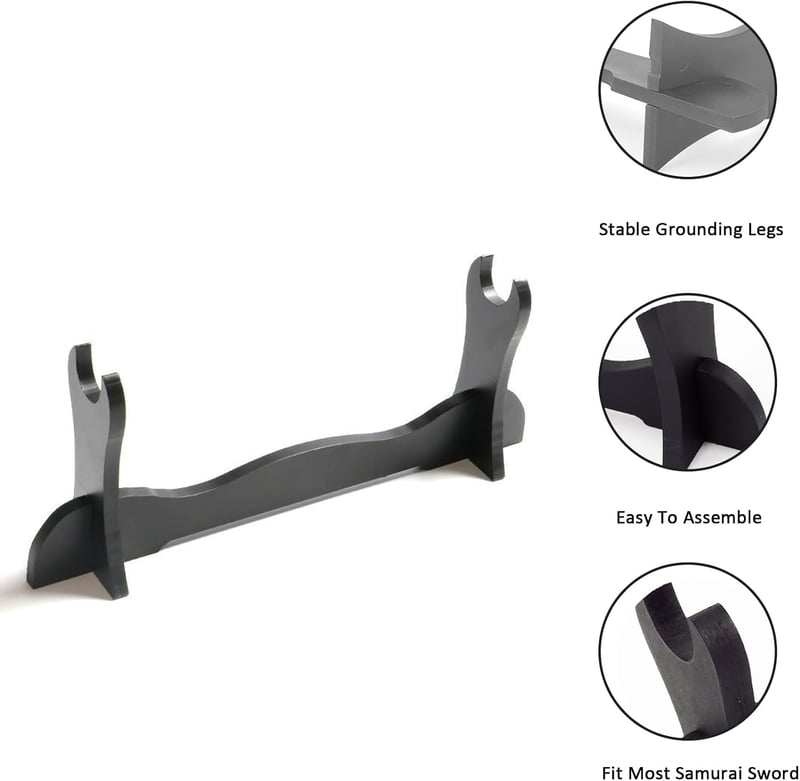Helweet Katana Tartó Állvány Samurai Kard Kiállítási Rack Fegyver Tartó