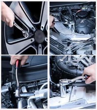Cheie cu clichet reversibilă Helweet 1/4 inch, 72 dinți, cu eliberare rapidă, pentru reparații auto 6