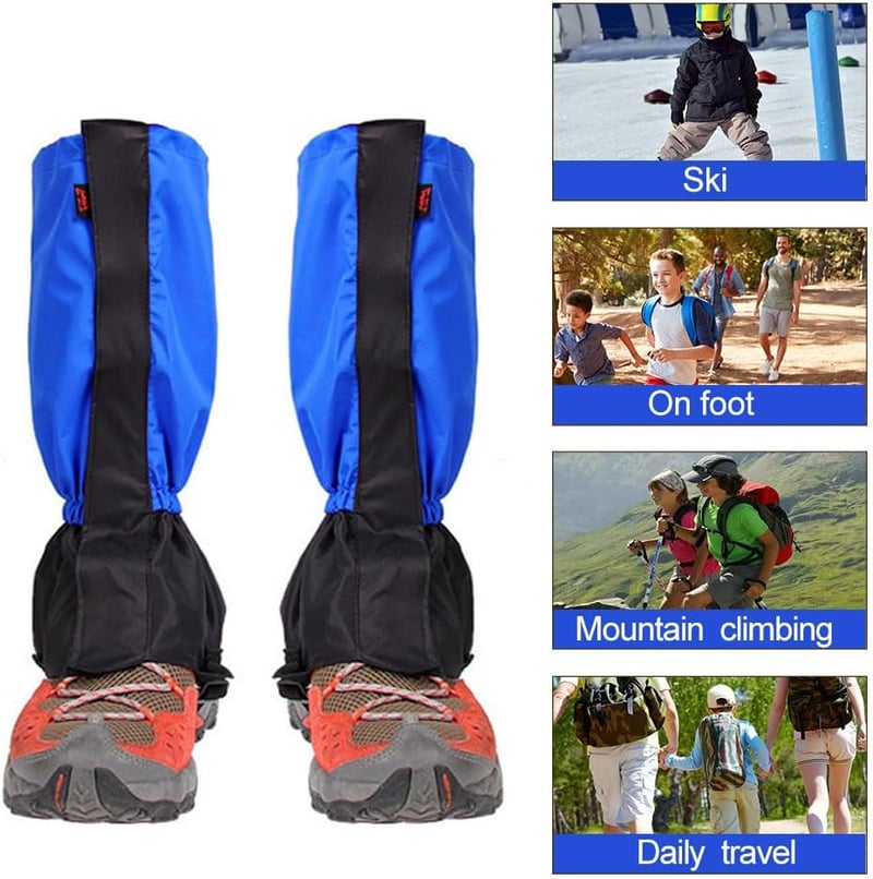 Helweet vízálló lábszárvédő gaiter, hó- és sárvédelem túrázáshoz, trekking és hegymászáshoz
