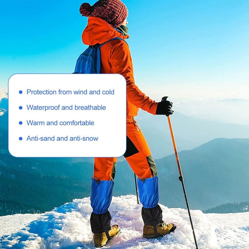 Helweet vízálló lábszárvédő gaiter, hó- és sárvédelem túrázáshoz, trekking és hegymászáshoz