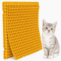 hemeilibao Prostirka za odbijanje mačaka 42x32 cm, 10 komada, modularna podloga narančaste boje, s 200 vezica i 40 čičak traka, proširivo do 1,34 m² 1