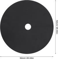 HEMOTON 10db Gyomszövet Kerti Fleece 52cm Átmérő Vízáteresztő Fekete 2